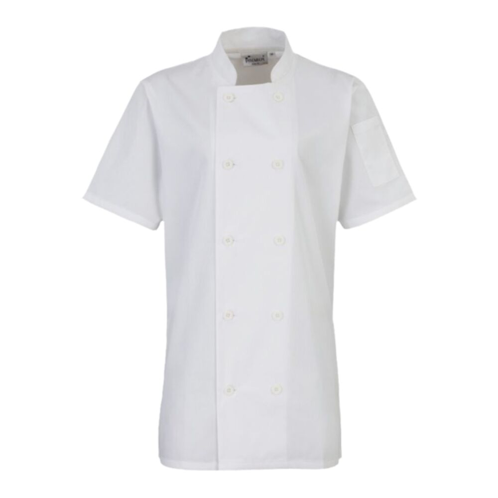 Premier Ladies Short Sleeve Chef's Jacket Thumbnail